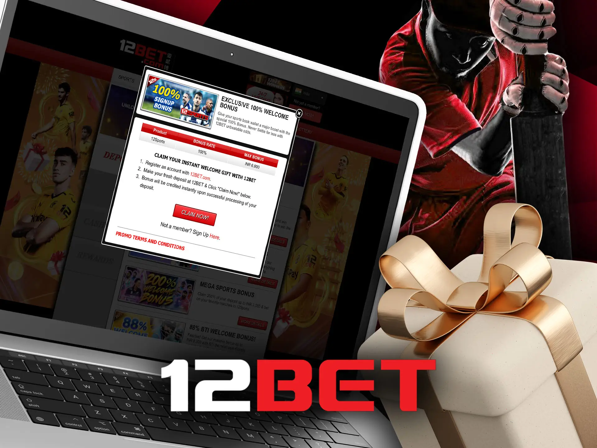 Join now to claim your 12bet sports welcome bonus.