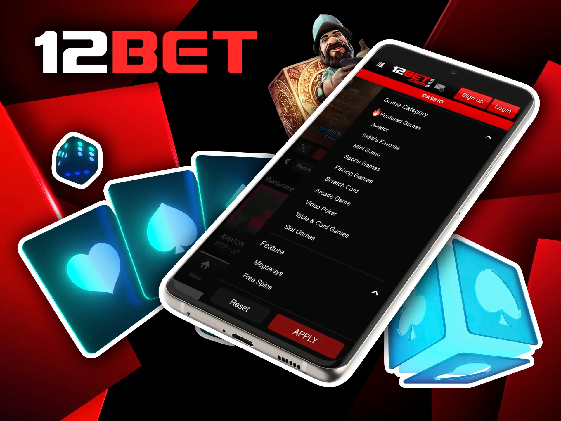 With such a vast selection of slots and table games, you'll never run out of excitement at 12Bet Casino.
