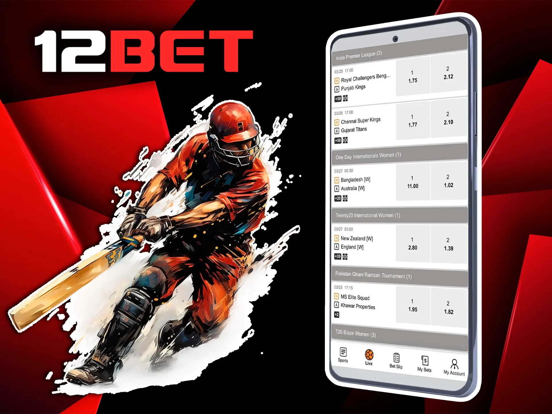 Use the 12Bet app to keep your finger on the pulse of the game and place winning bets in seconds.