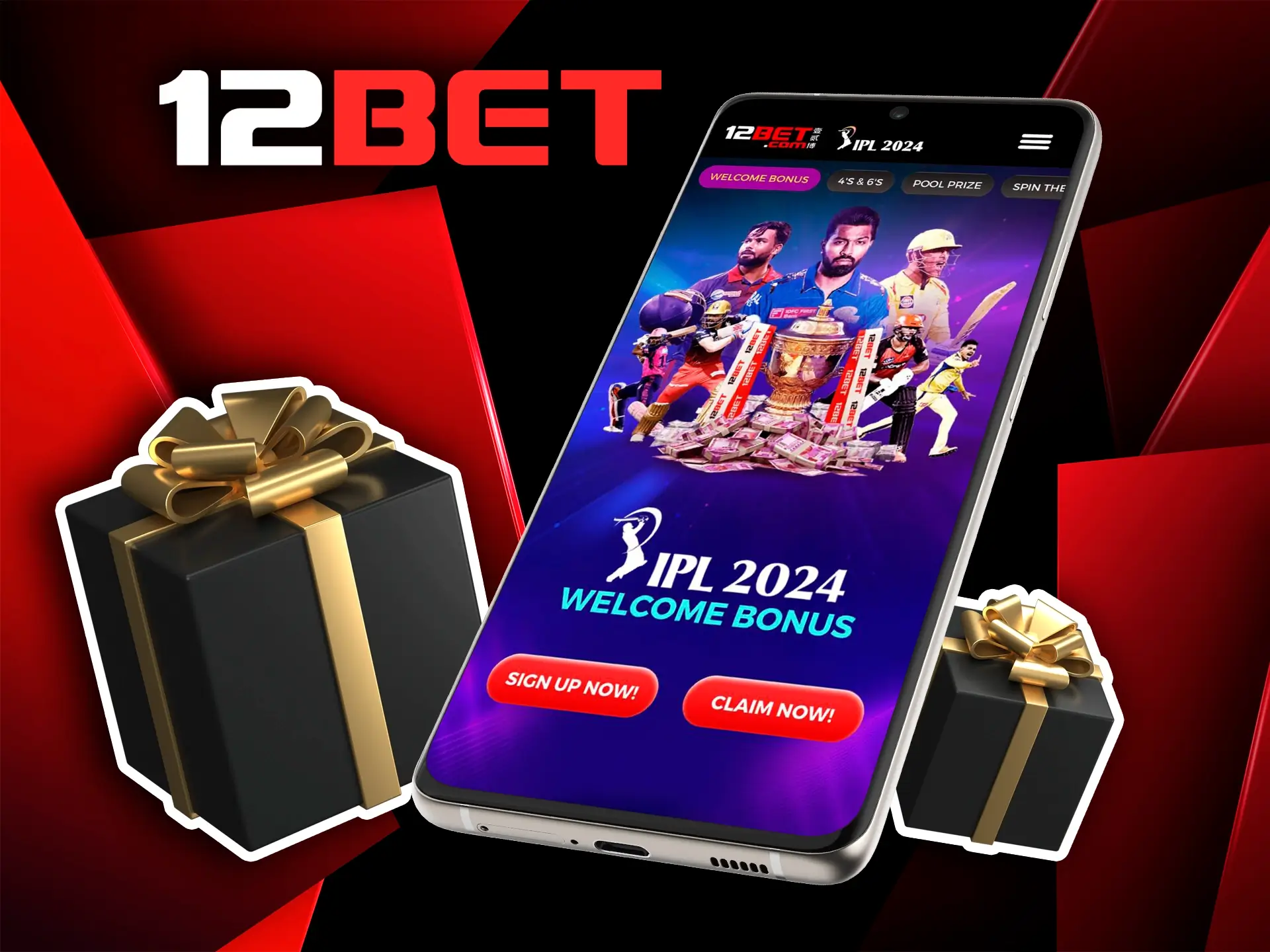 Maximize your profits and protect your bankroll by taking advantage of 12Bet's cricket bonuses and cashback offers.