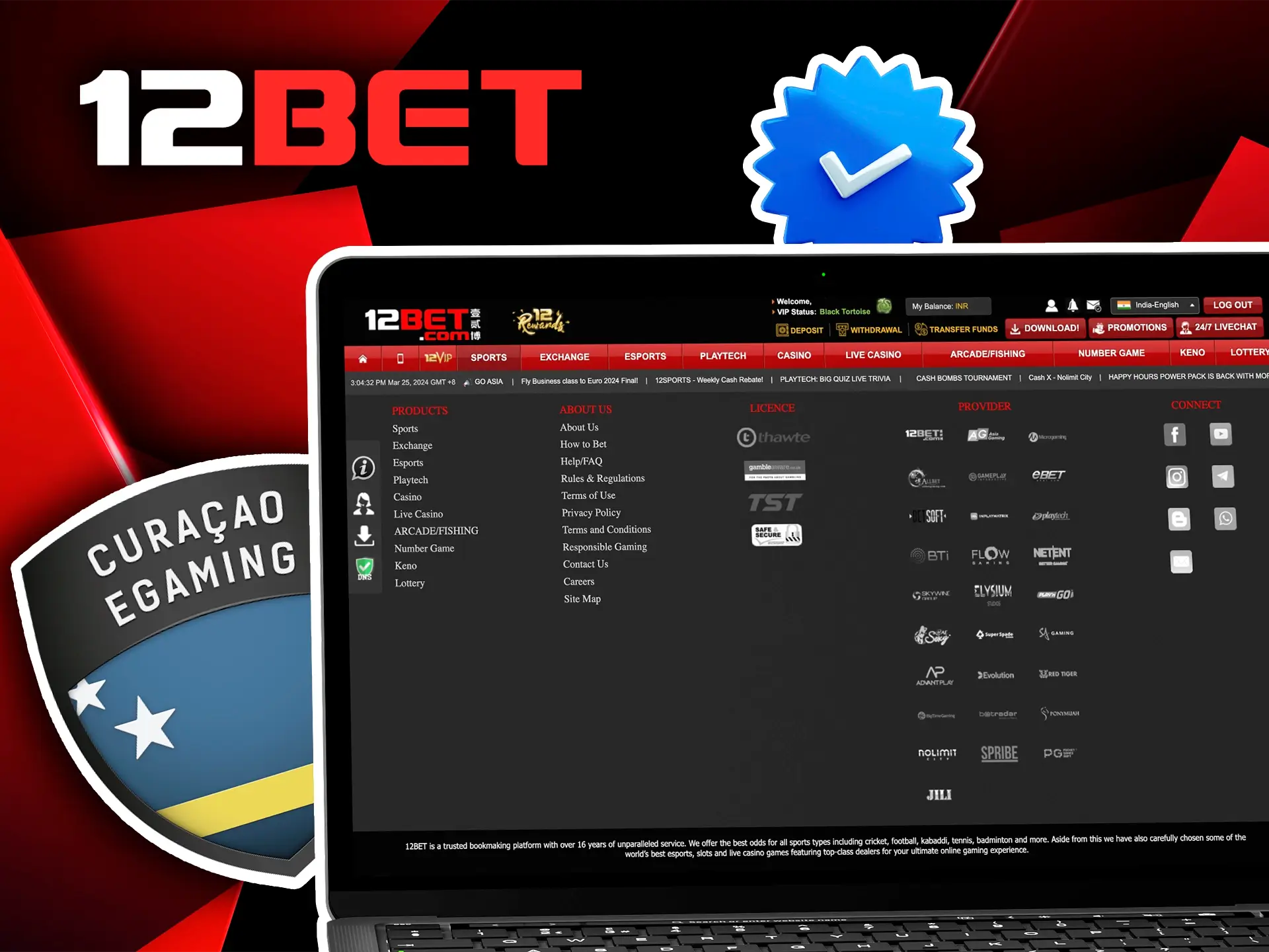 Holding prestigious international licenses, 12Bet is recognized as one of the most reliable and high-quality bookmakers in the industry.